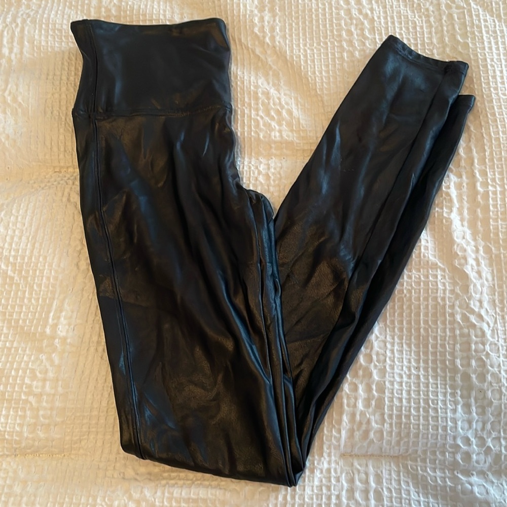 Spanx faux leather leggings